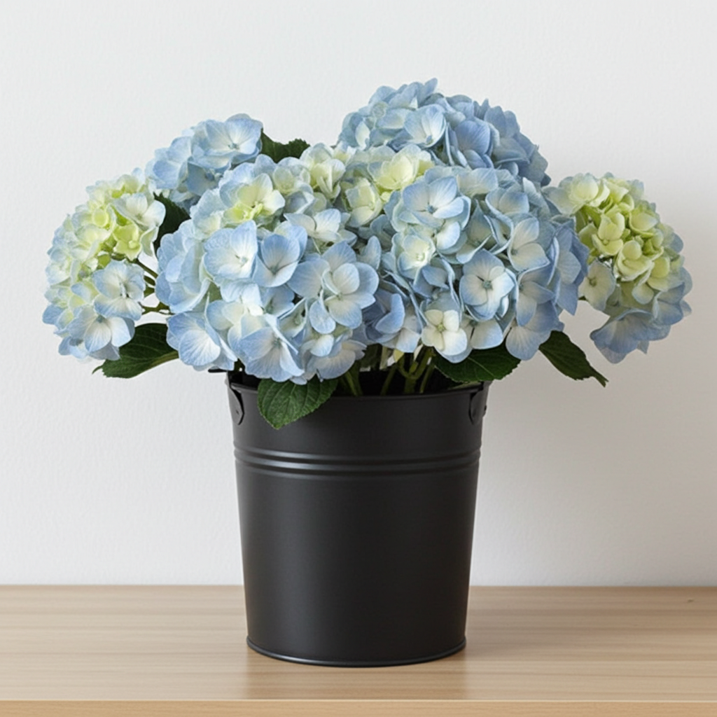 Light blue hydrangea bulk focal flower bunch – Gegesflorist